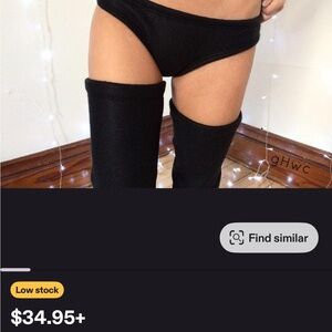 Breezilifestyle Thigh High Fleece Leg Warmers